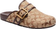 COACH Archival Buckle Signature Sateen Jacquard Clog