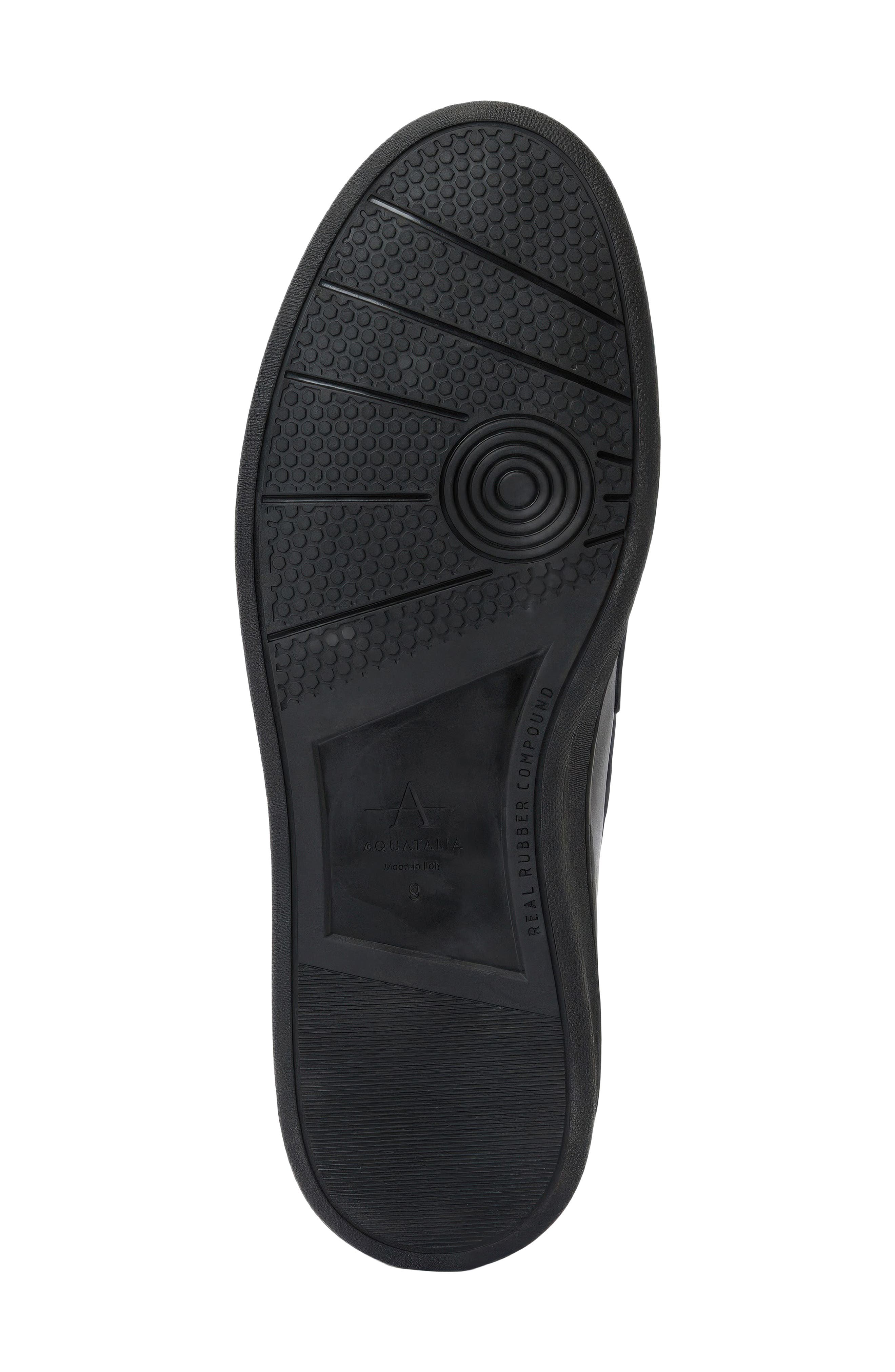 Bergamo Water Repellent Penny Loafer, Alternate, color, BLACK TUMBLED