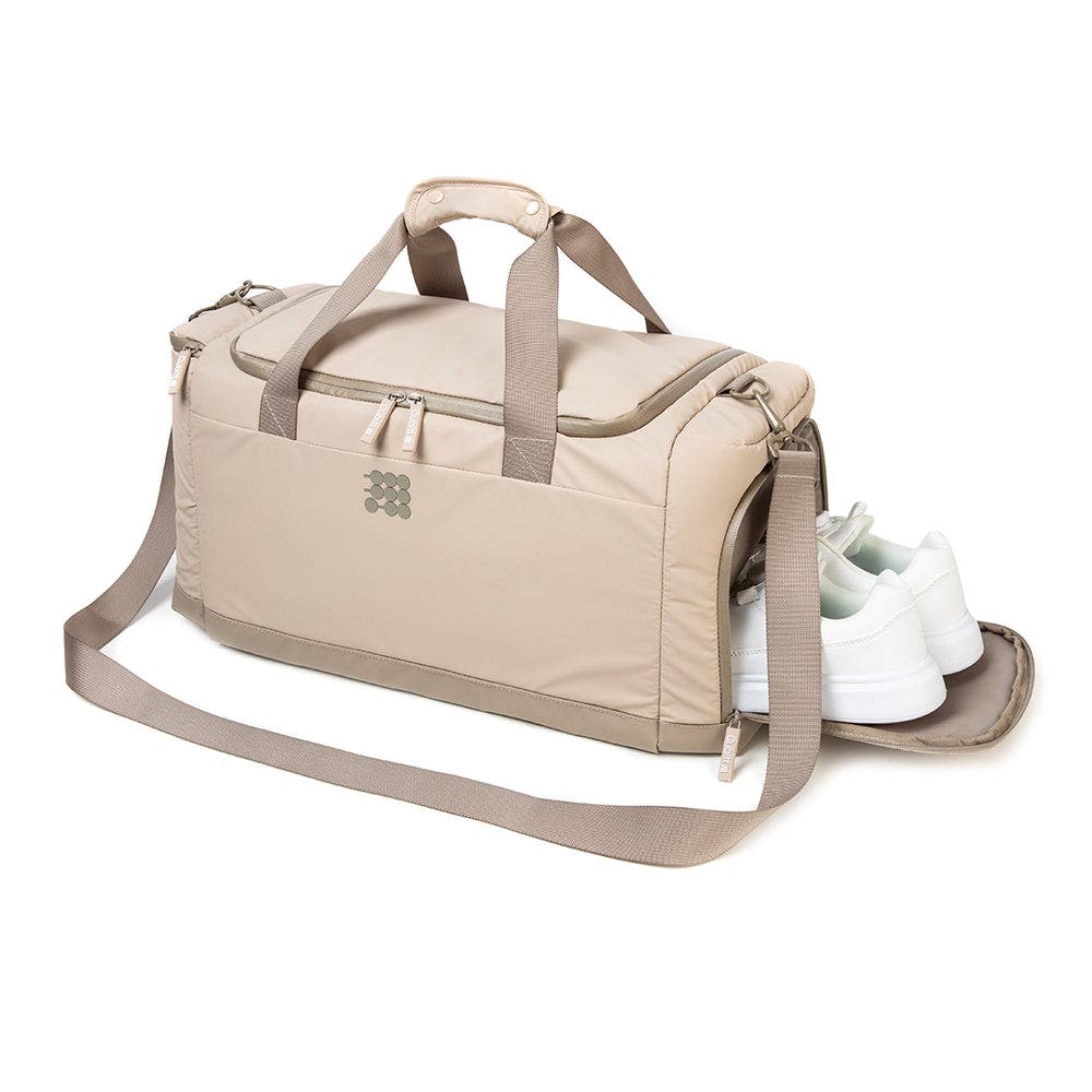 Cubitt Duffle Bag Waterproof Gym & Travel Duffle, Lightweight with Shoe Compartment, Alternate, color, Warm Beige