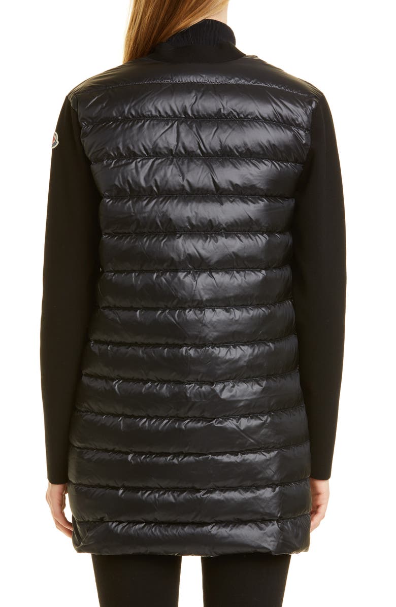 Moncler Women's Belted Knit & Down Cardigan, Alternate, color, 