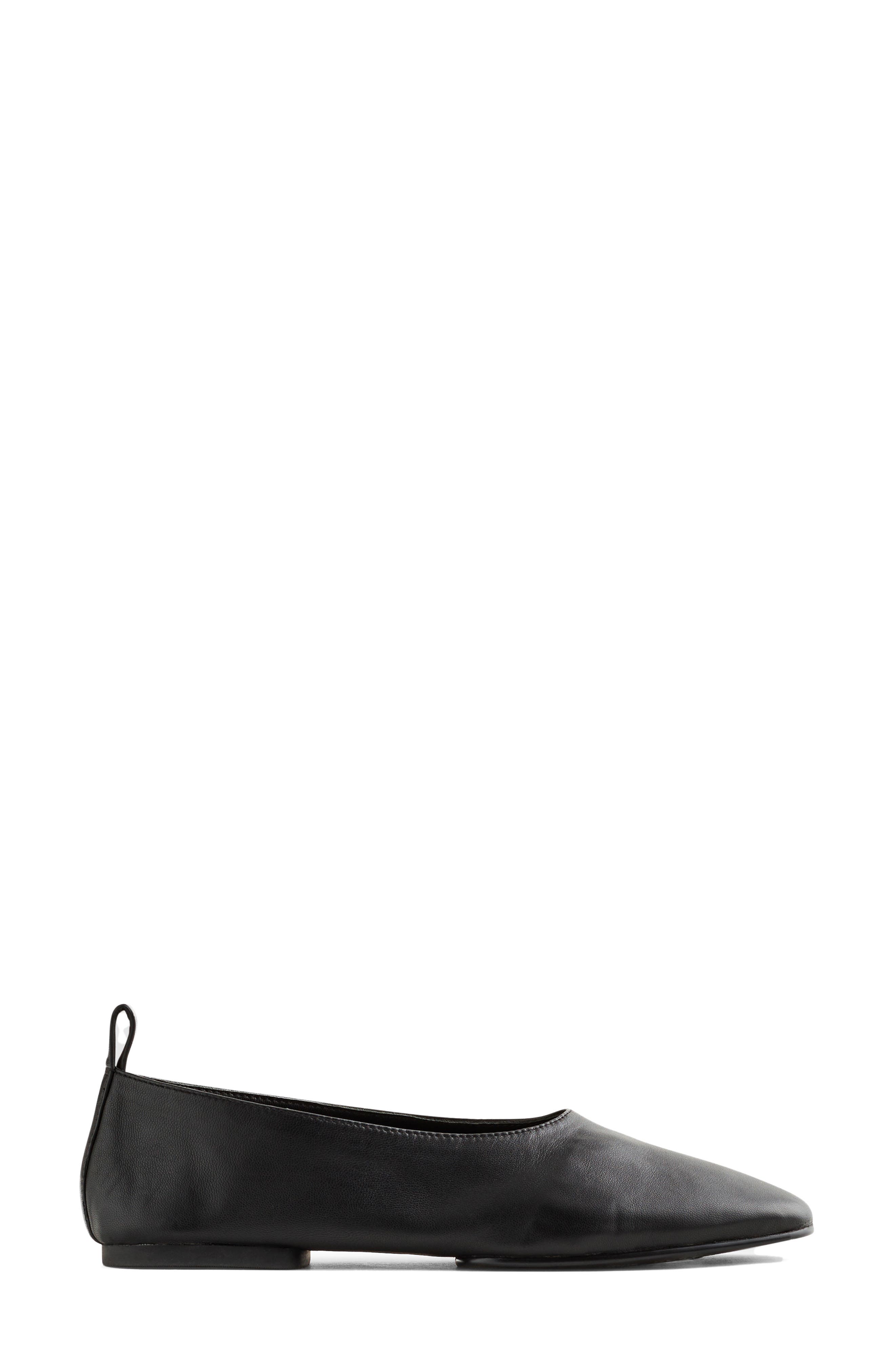 Freja Two Piece Ballet Flat, Main, color, TRUE BLACK