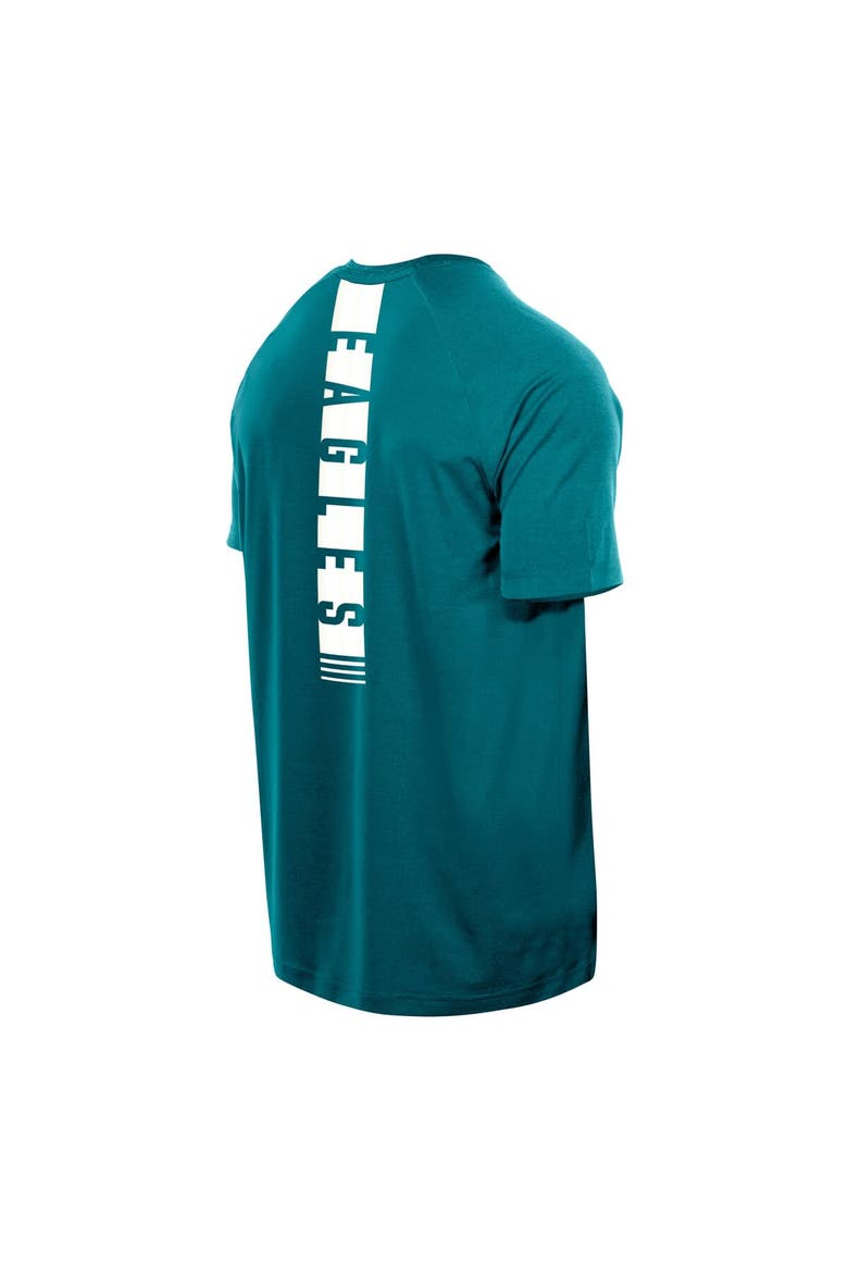Men's New Era  Midnight Green Philadelphia Eagles Functional Fandom Reflective T-Shirt, Alternate, color, Green