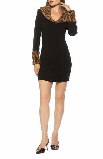 Alexia Admor Sabrina Faux Fur Trim Minidress