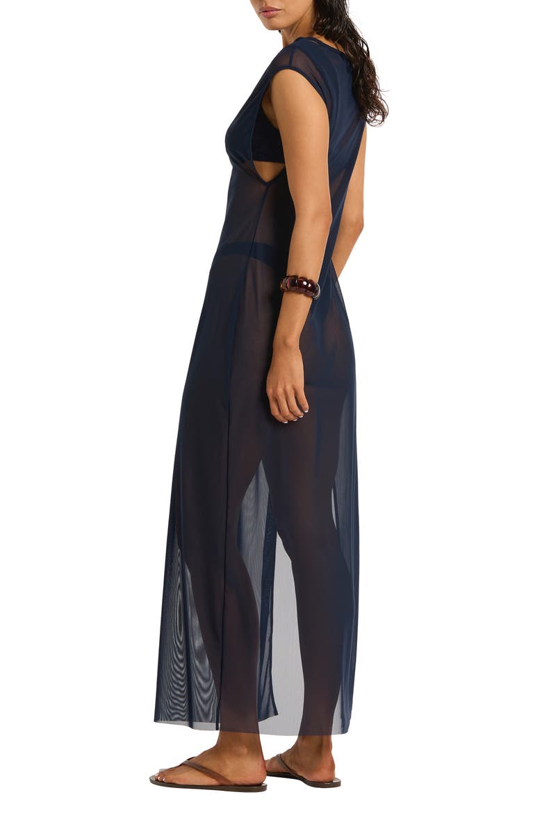 Shaina Maxi Cover-Up Dress, Alternate, color, ONYX