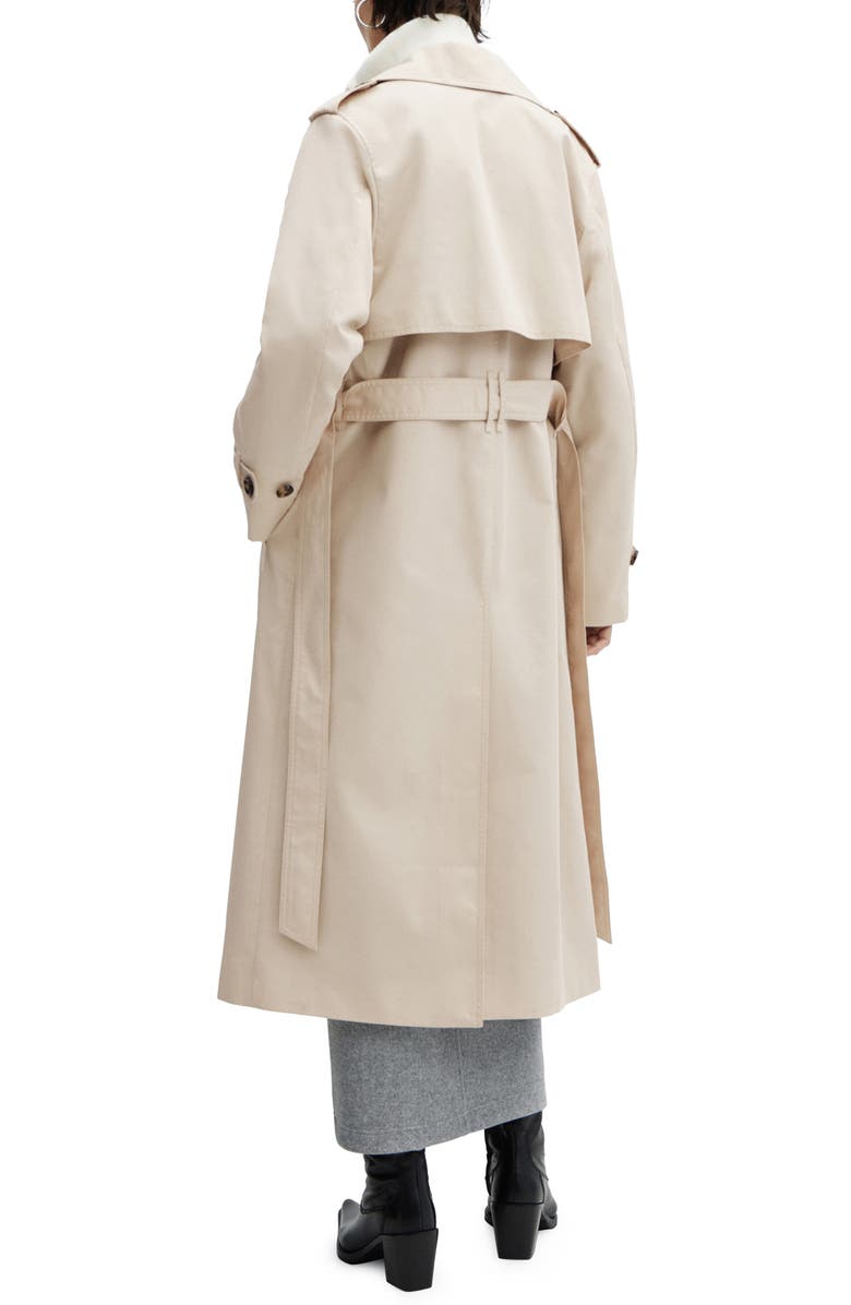 MANGO Angela Belted Trench Coat, Alternate, color,