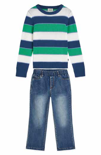 Kids' Stripe Sweater & Jeans Set
