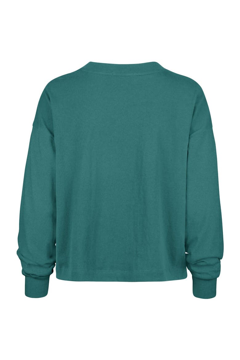 Women's '47 Aqua Miami Dolphins Outreach City Oversized Long Sleeve T-Shirt, Alternate, color, Aqua