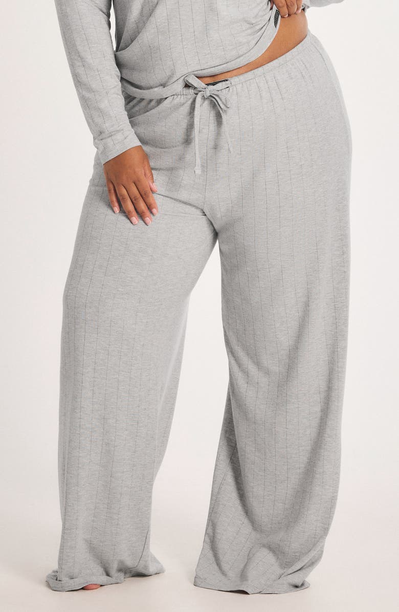 SAVAGE X FENTY Sleek Stitch Sleep Pants, Alternate, color, Platinum Grey