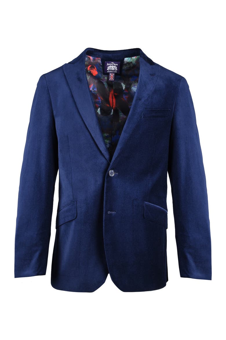 Velvet Blazer, Alternate, color, NAVY