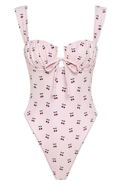 Montce Petal Underwire One-piece Swimsuit In Neutral