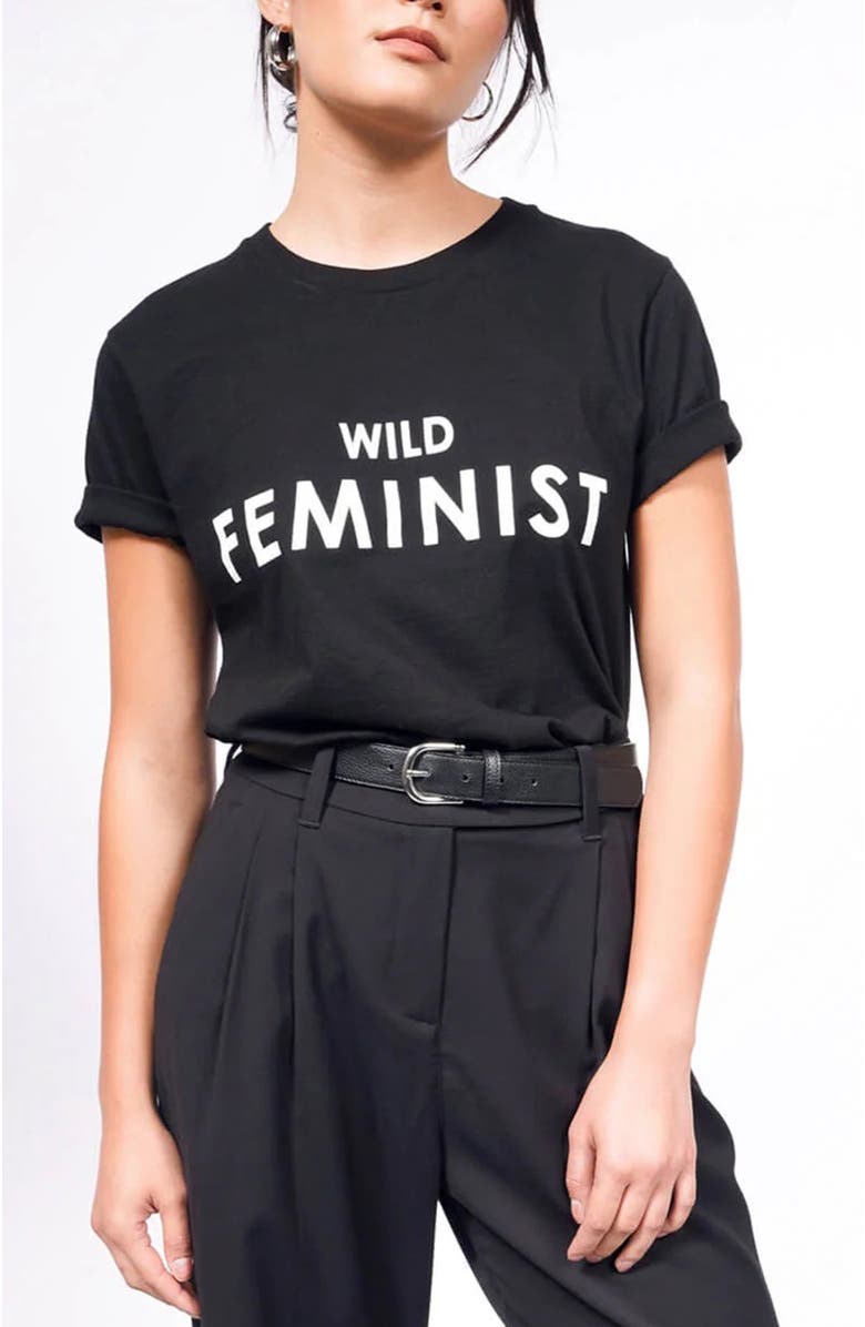 WILDFANG The Wild Feminist <sup>®</sup> Tee, Main, color, Wild Feminist Black