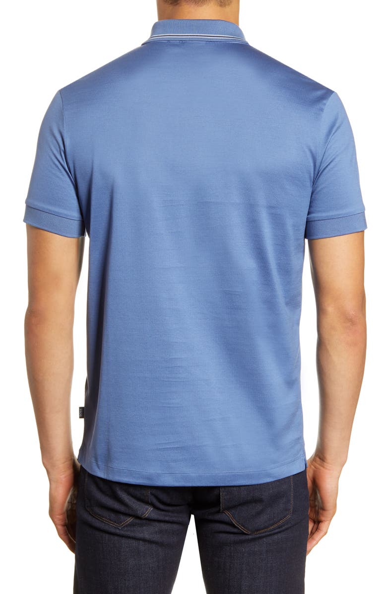 BOSS Paras Tipped Zip Polo, Alternate, color,