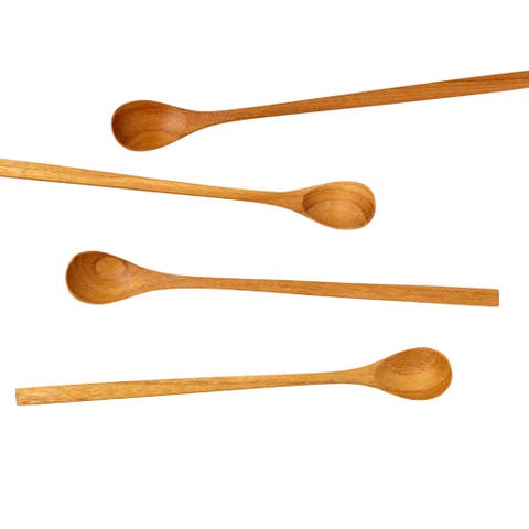 Teak Long Spoons - Set of 4