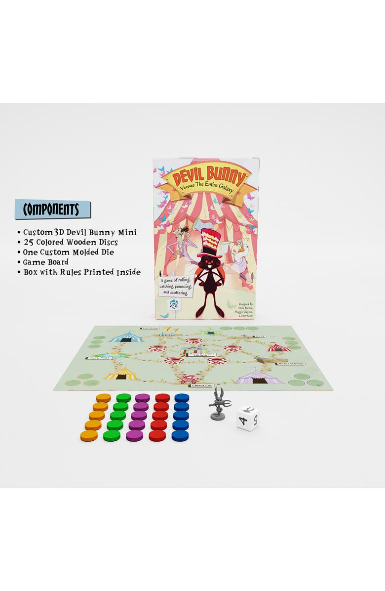 Greater Than Games Devil Bunny Versus The Entire Galaxy Board Game, Alternate, color, Multicolored