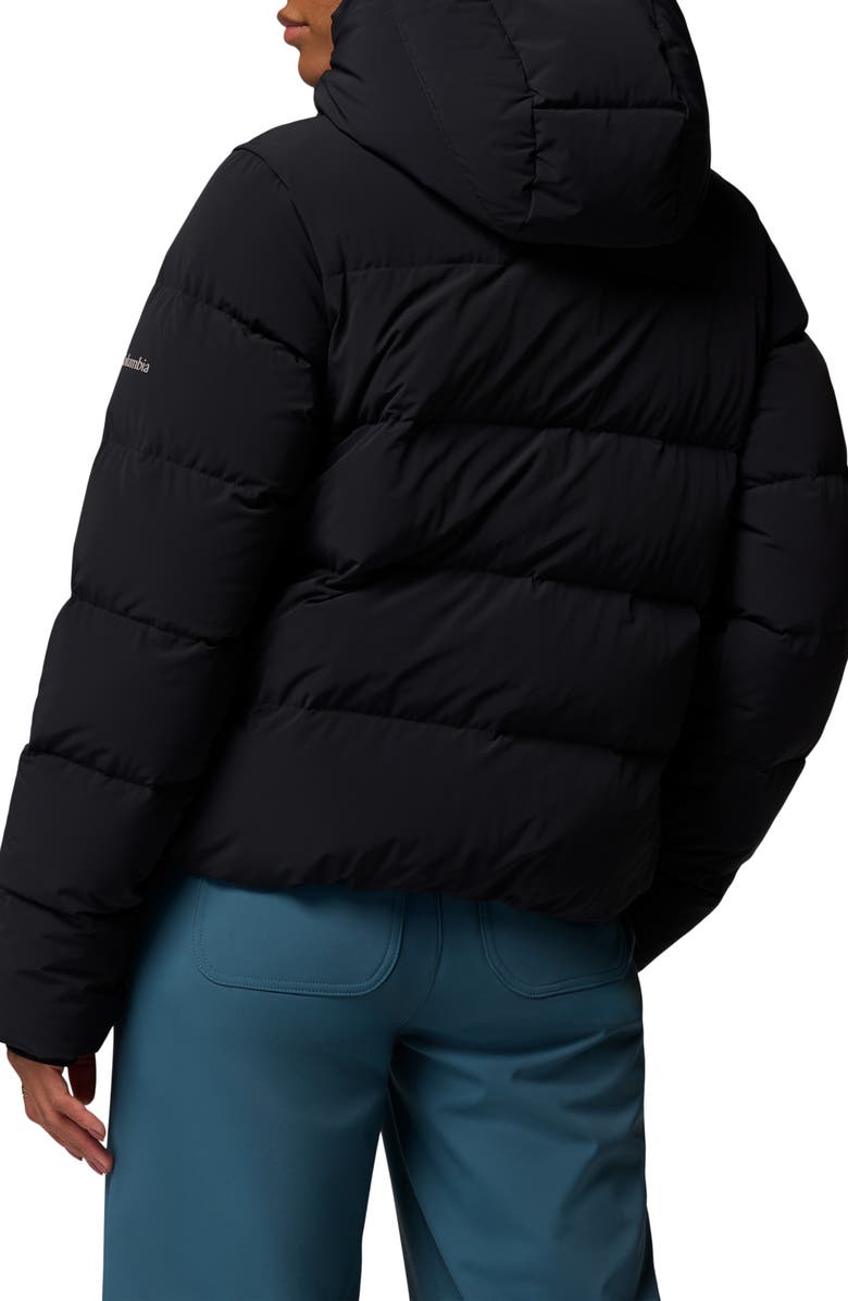 Columbia Amaze Puff Hooded Jacket, Alternate, color, Black