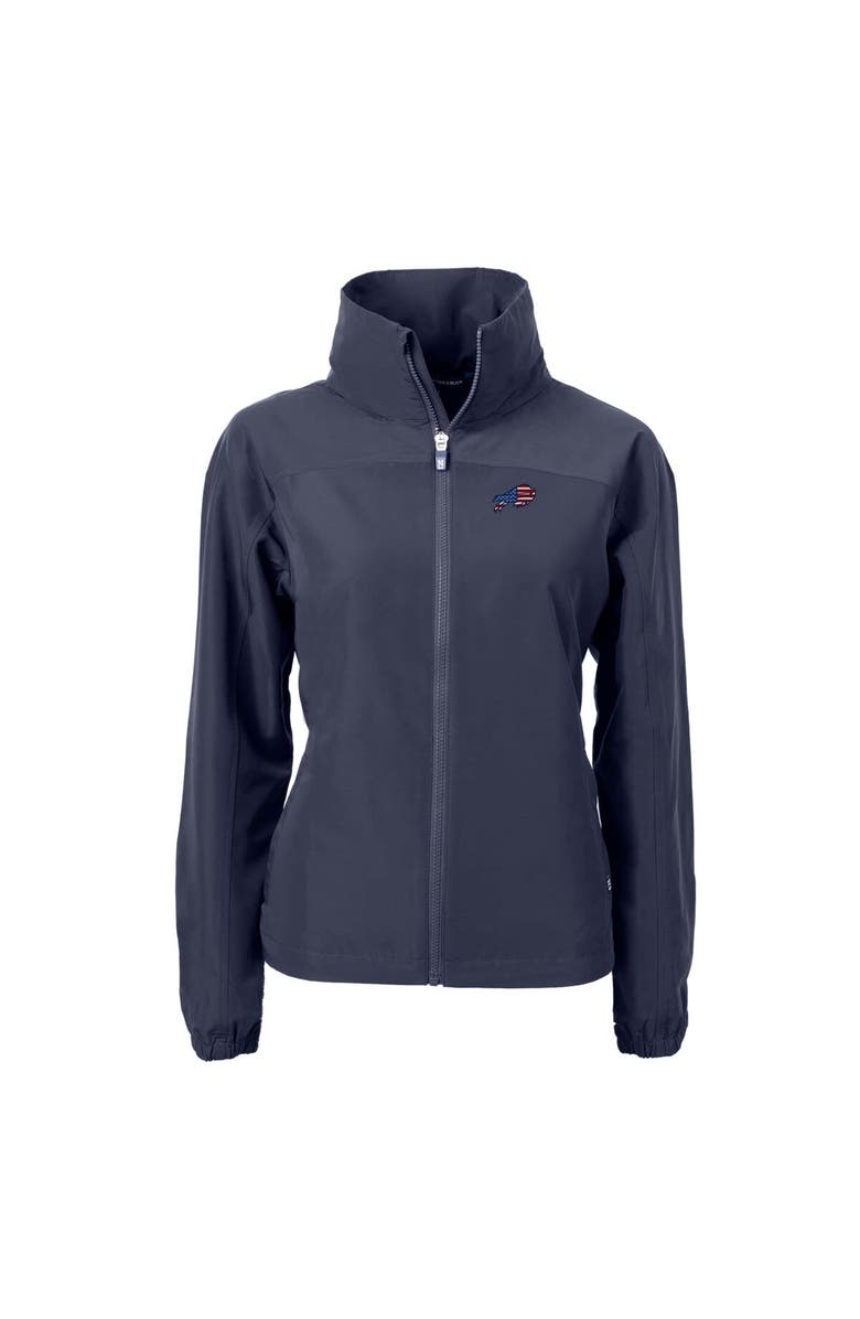 Cutter & Buck Women's Cutter & Buck  Navy Buffalo Bills  Charter Eco Recycled Full-Zip Jacket, Alternate, color, 