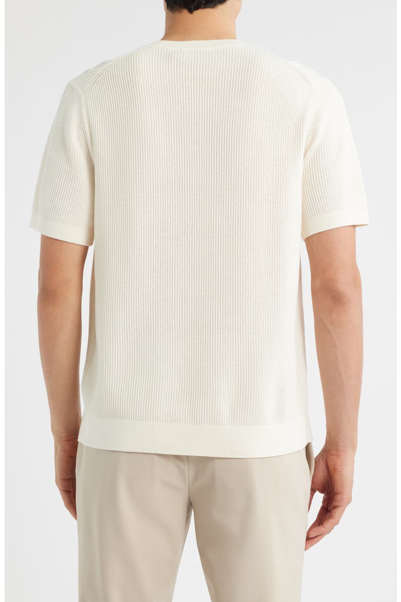 Tactile Mesh Crewneck T-Shirt, Alternate, color, EGGSHELL