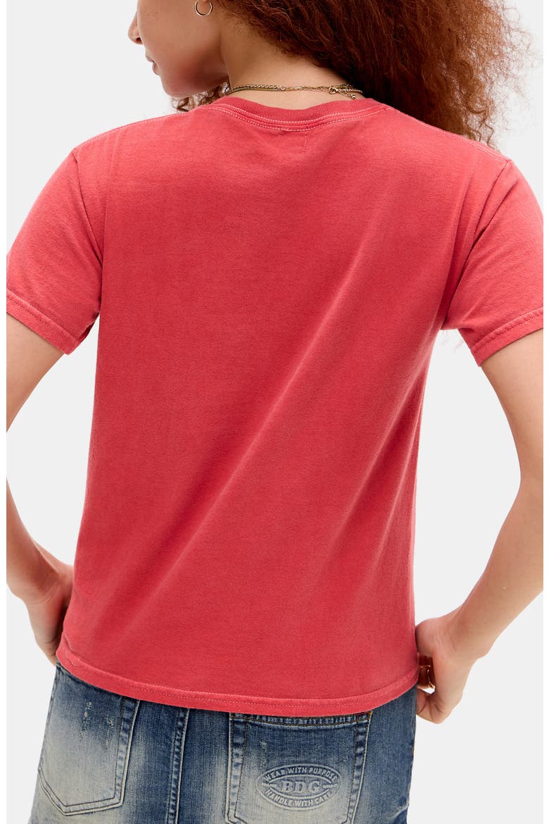 Maybe Later Cat Graphic T-Shirt, Alternate, color, RED