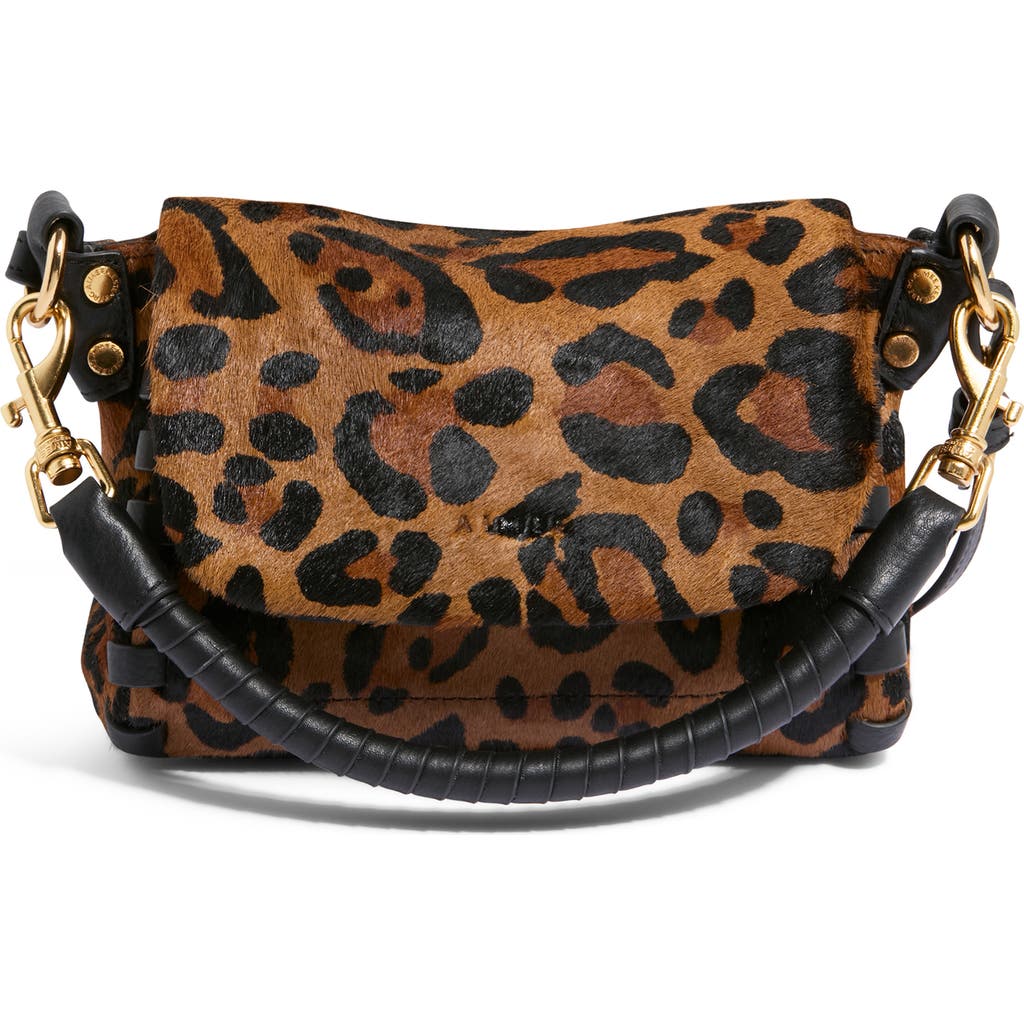 Aimee Mini Zen Leather Crossbody Bag In Brown