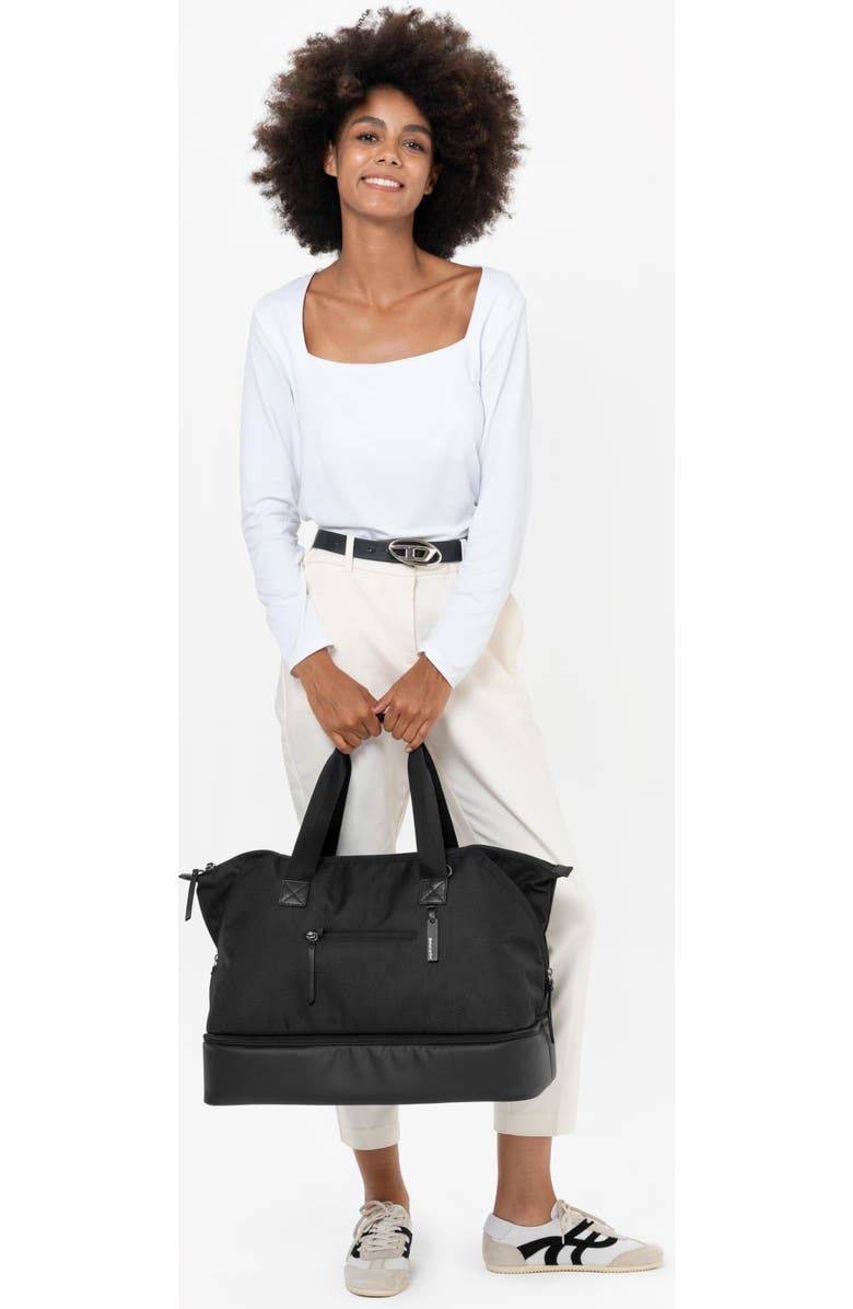 Sherpani Boston Anti-Theft Tote Duffel for Women with Removable Shoe Compartment, Alternate, color, Carbon