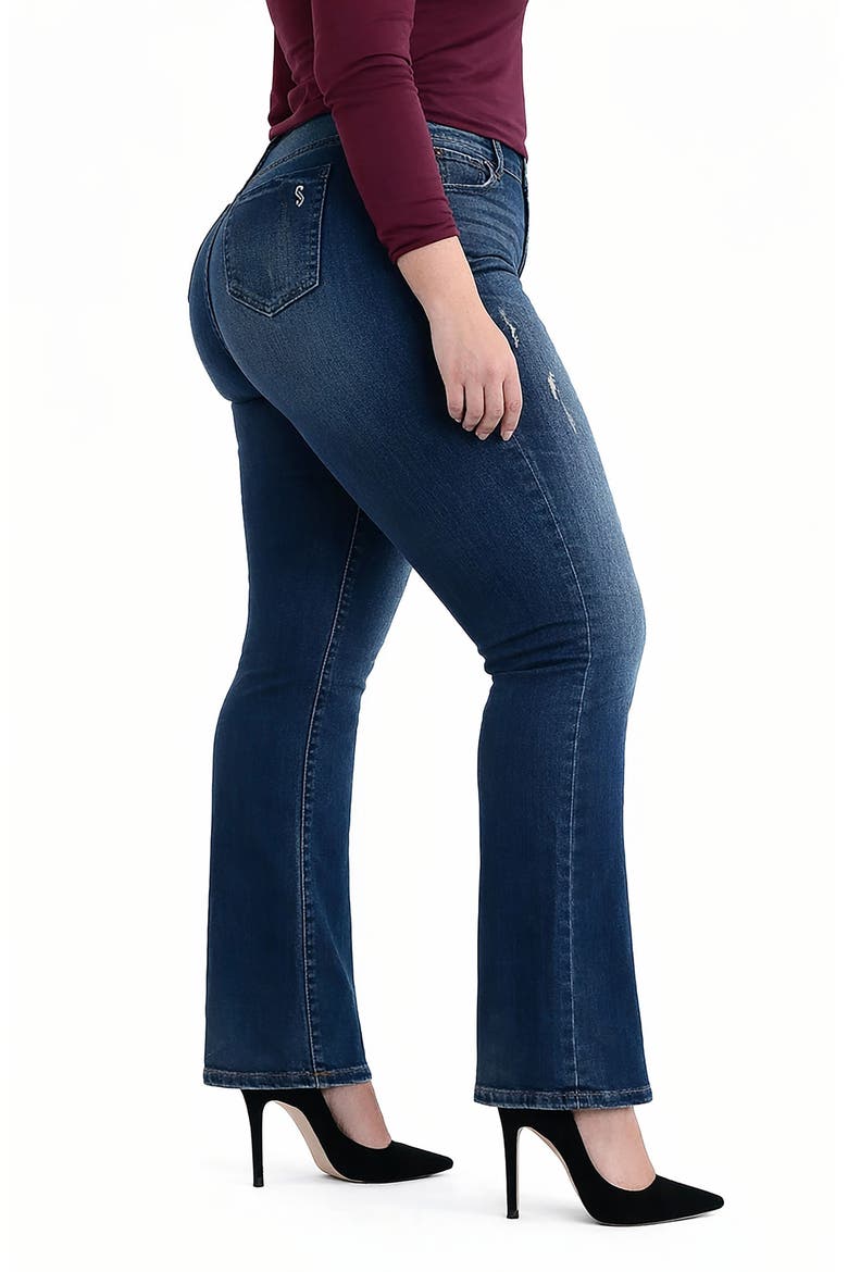 High Waist Bootcut Jeans, Alternate, color, SORAYA