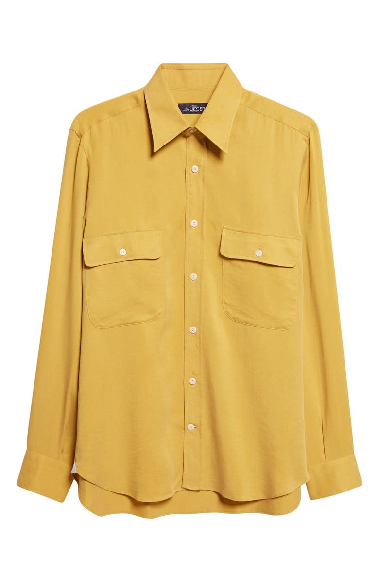 J. Mueser Button-Up Work Shirt, Alternate, color, Mustard