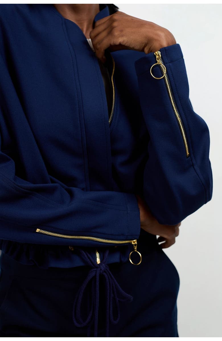 Trina Turk Vignetta Jacket, Alternate, color, Ink