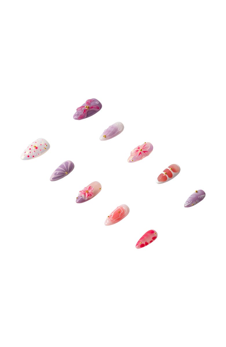 3H Nails Lilac Dream Luxury Handmade Press On Nails, Alternate, color, Lilac