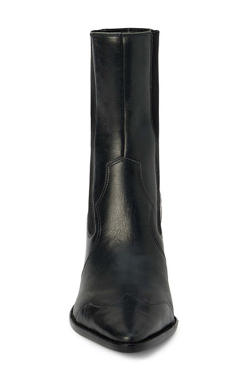 Matisse Keith Lizard Embossed Chelsea Boot In Black