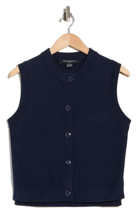 Mozart Sleeveless Cotton Sweater Vest