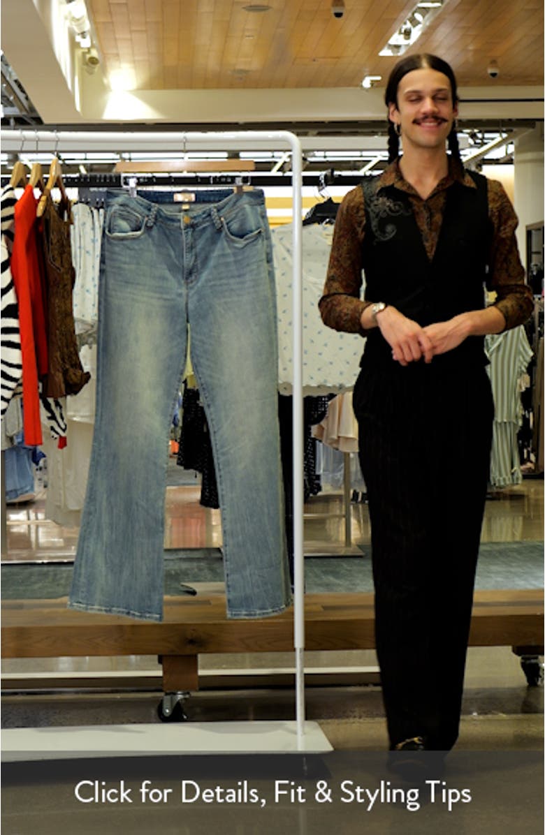 Ana Braided Belt Loop Flare Jeans, sales video thumbnail