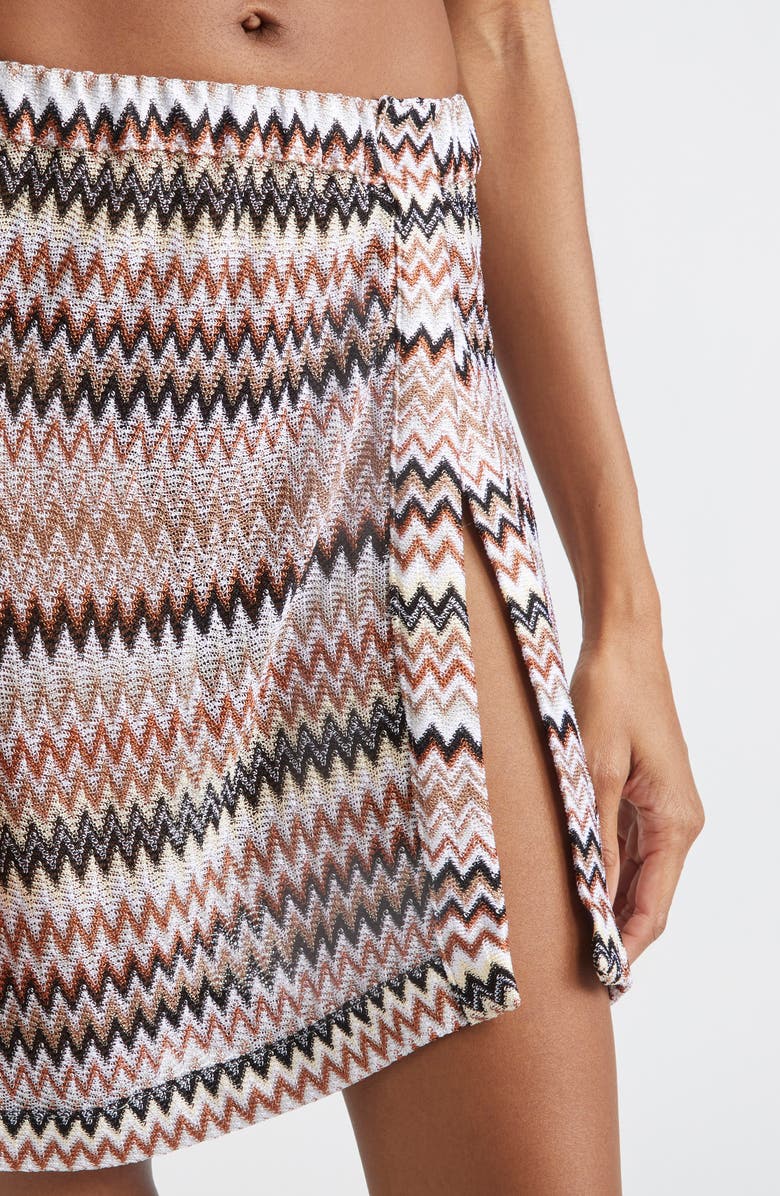 Missoni Chevron Fringe Cover-Up Pareo, Alternate, color, 