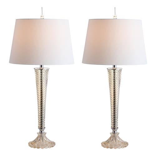 Jonathan Y Caterina 32" Glass Led Table Lamp, Champagne In Champagne