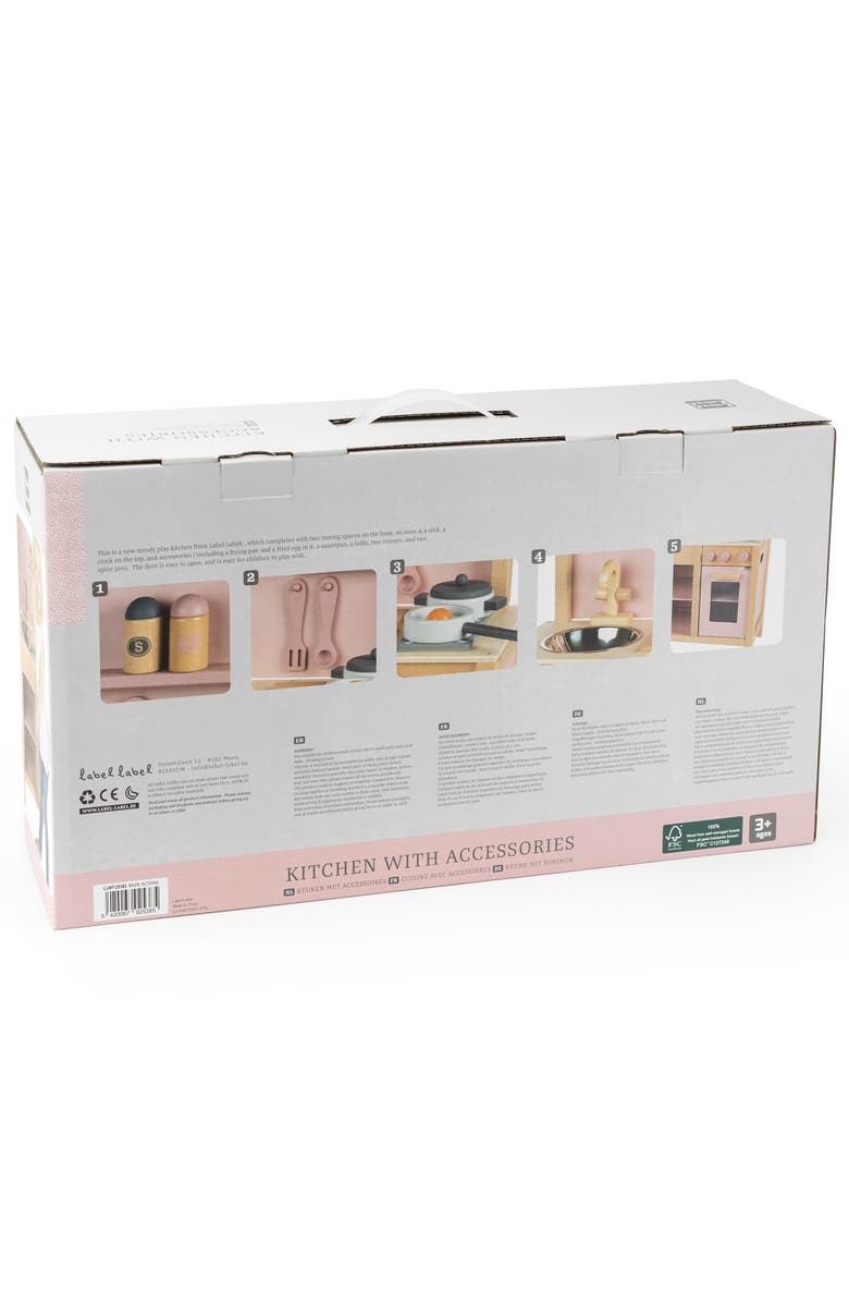 Label Label Wooden Kitchen Play Set, Ages 3+, Alternate, color, Multicolored