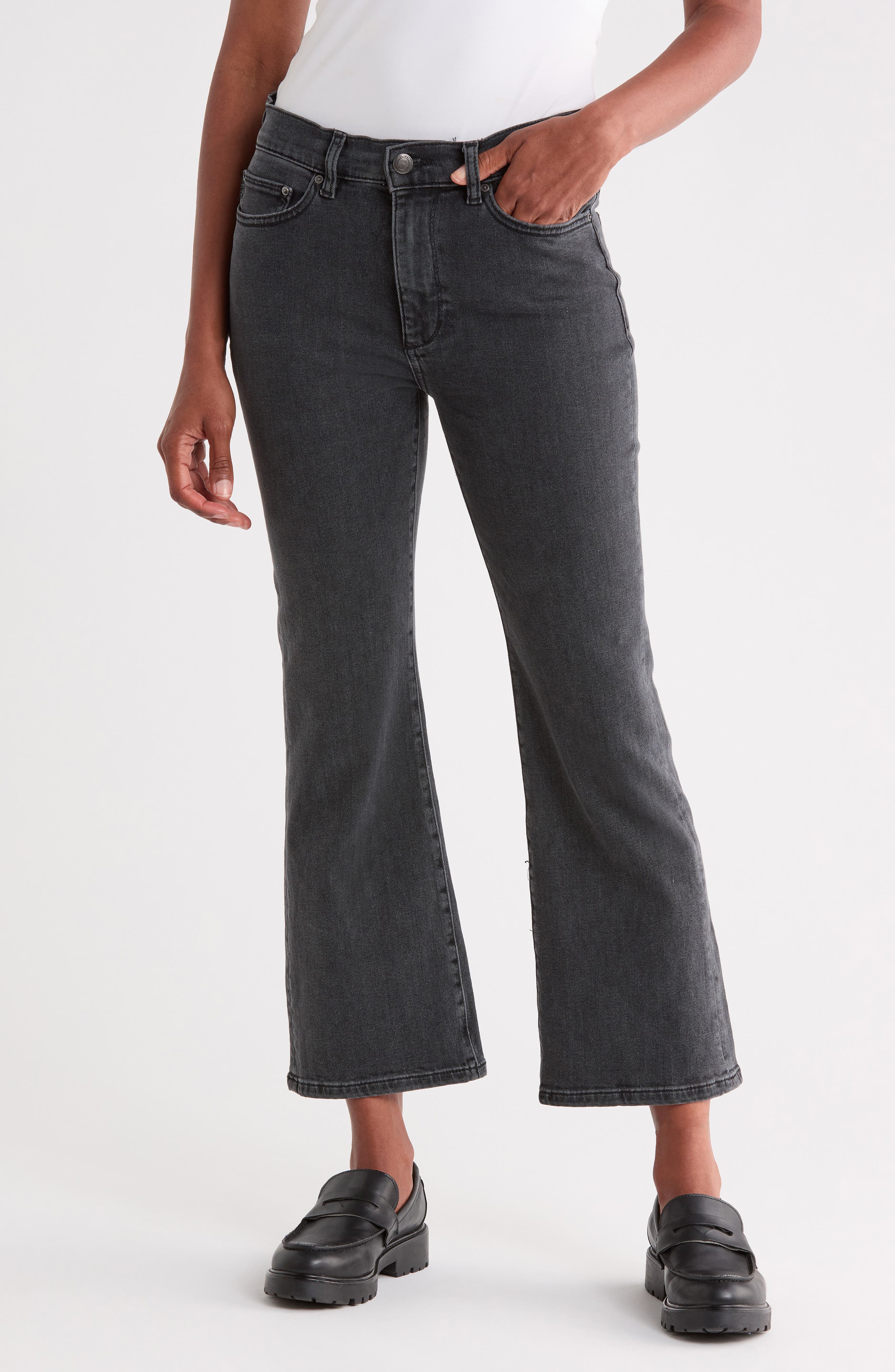 Bridget High Waist Crop Bootcut Jeans