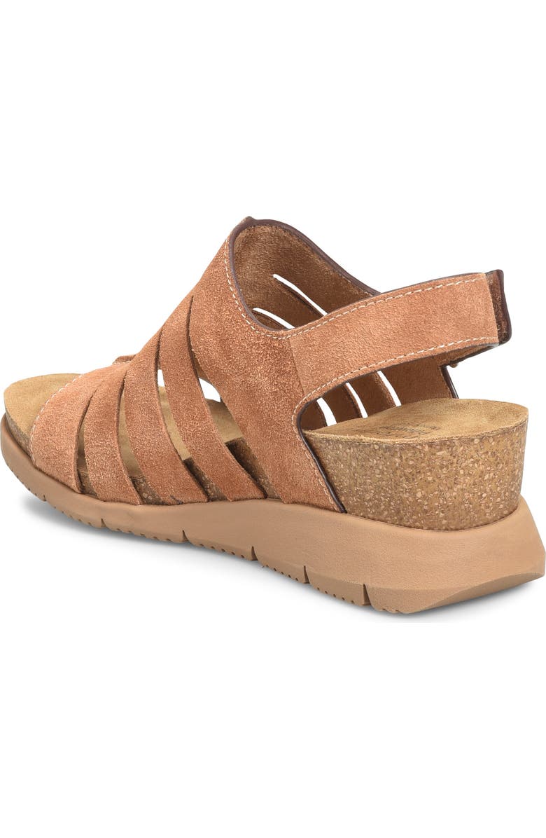 Comfortiva Scottie Slingback Wedge Sandal, Alternate, color, Luggage