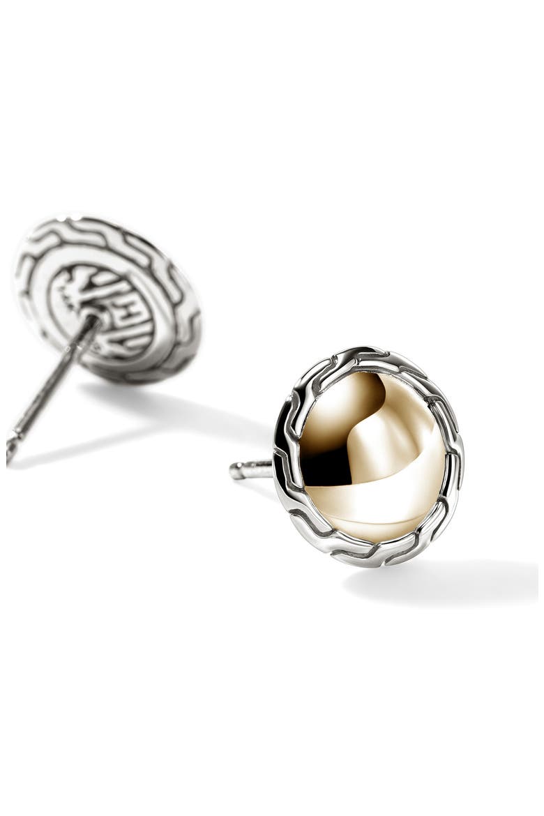 JH Essentials Stud Earrings, Alternate, color, SILVER/ GOLD