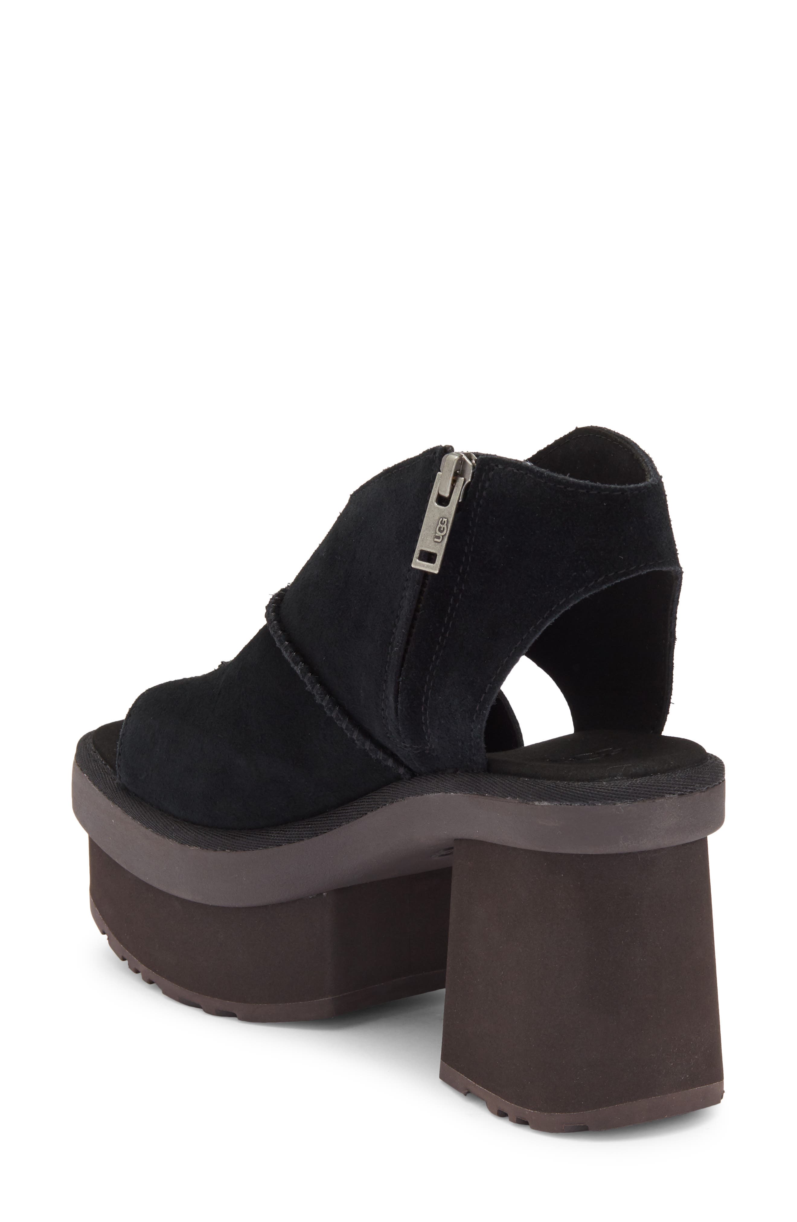 UGG<sup>®</sup> New Heights Platform Sandal, Alternate, color, Black