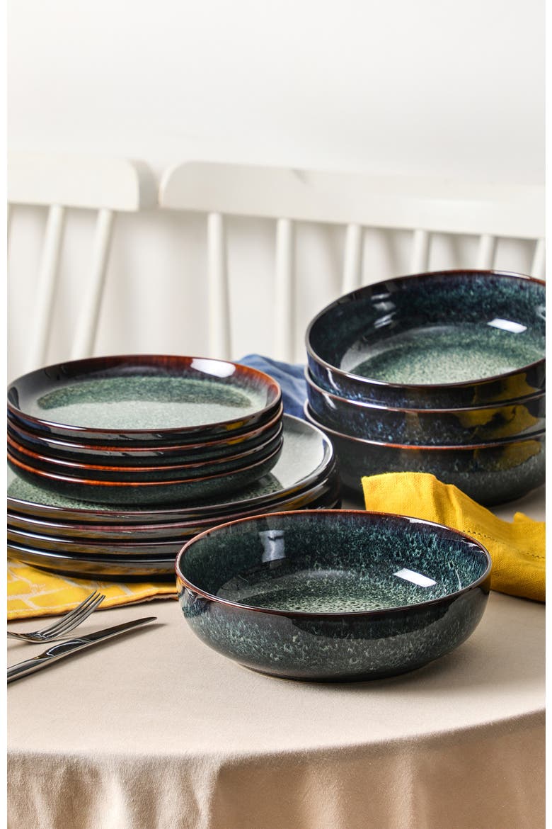 Remy Stoneware 24-Piece Dinnerware Set, Alternate, color, Blue