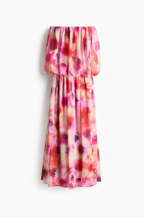 Chiffon Bandeau Dress