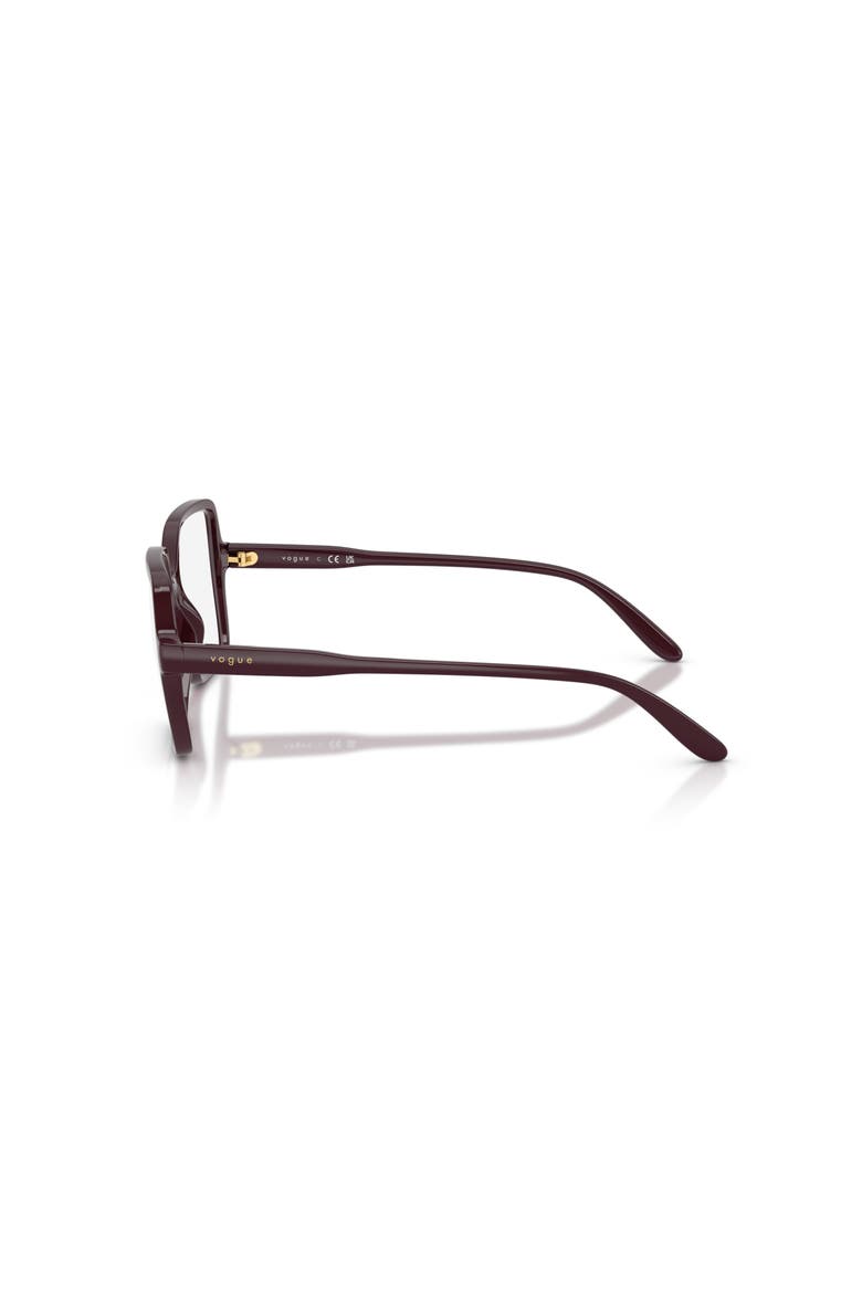 49mm Square optical glasses, Alternate, color, Red