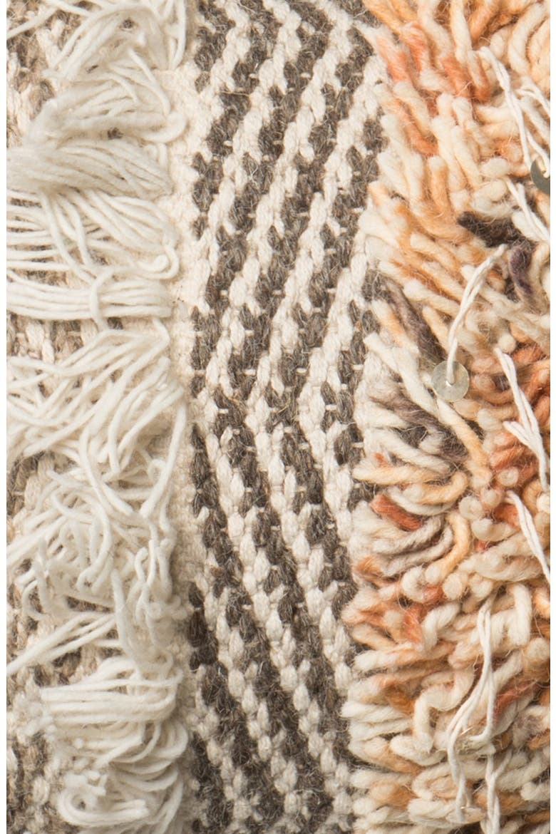 Fringe Accent Pillow, Alternate, color, RUST/ IVORY