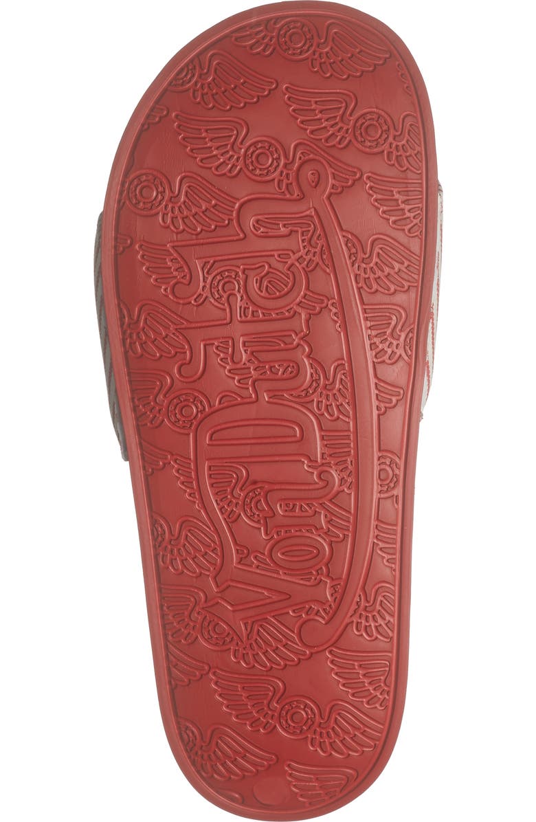 Von Dutch Turbo Slide Sandal, Alternate, color, Red/ White