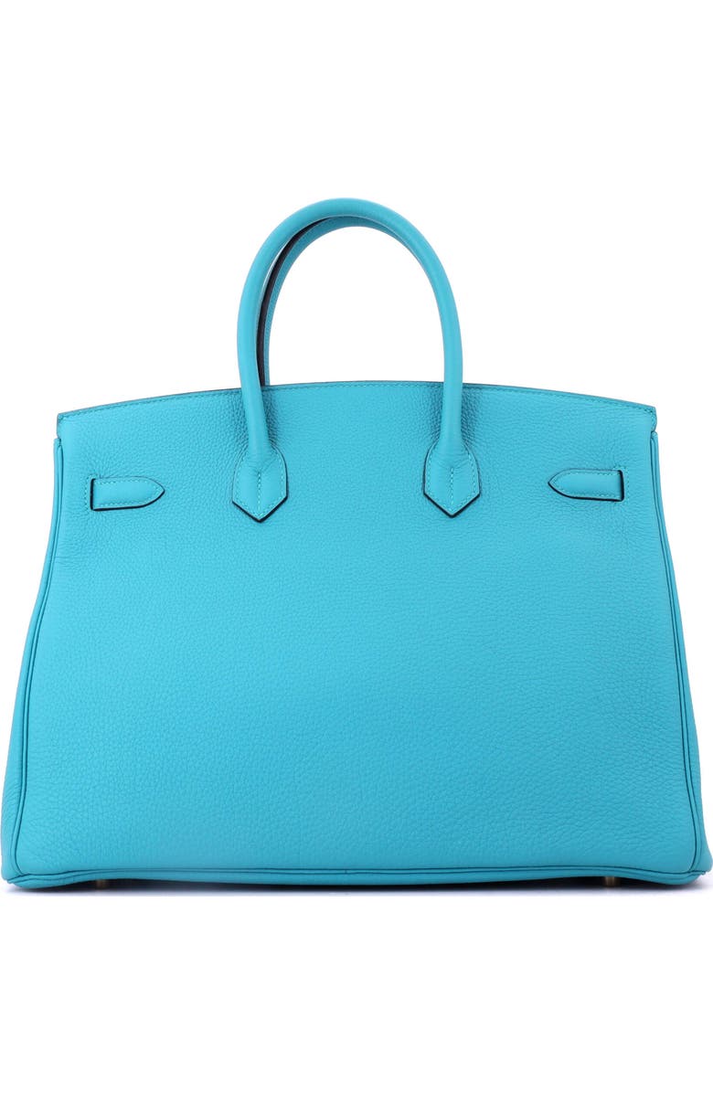 Pre-Owned Hermes Birkin Handbag Blue Togo with Gold Hardware 35, Alternate, color, Turquoise