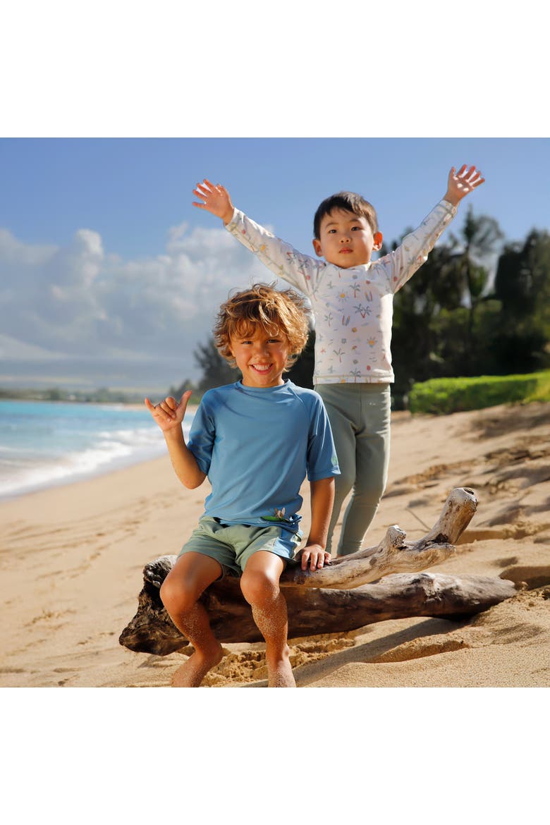Active Swim Trunks, Alternate, color, Lily Pad/Baltic