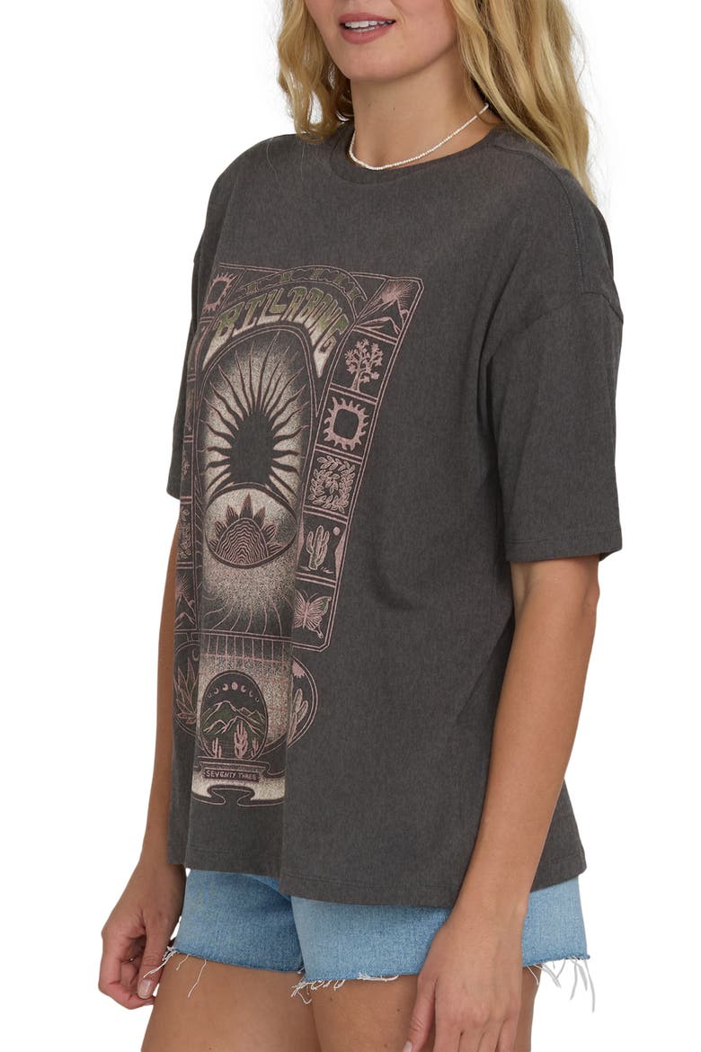Natural Collection Oversize Graphic T-Shirt, Alternate, color, OFF BLACK