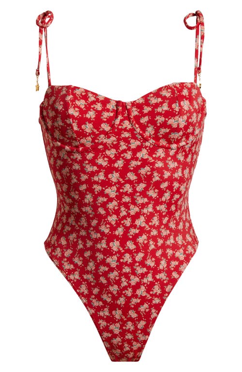 Pacsun Cassie Star Charm Underwire One-piece Swimsuit