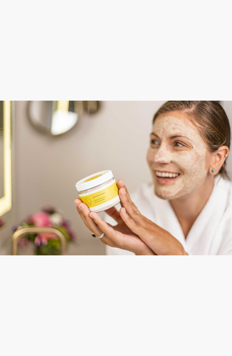 Lizush Natural Clay Facial Mask Exfoliating Mask Glowing Skin Mask, Alternate, color, NO COLOR