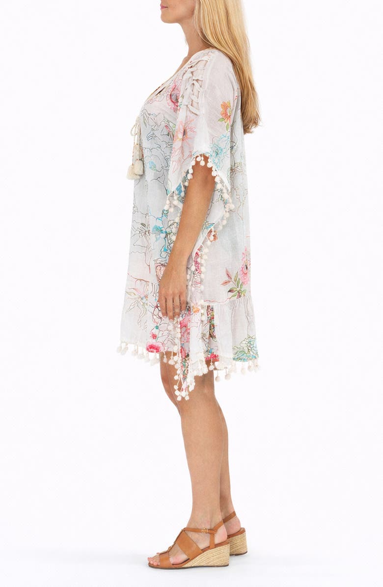 RANEES <p>Pompom Cotton Cover-Up</p>, Alternate, color, White