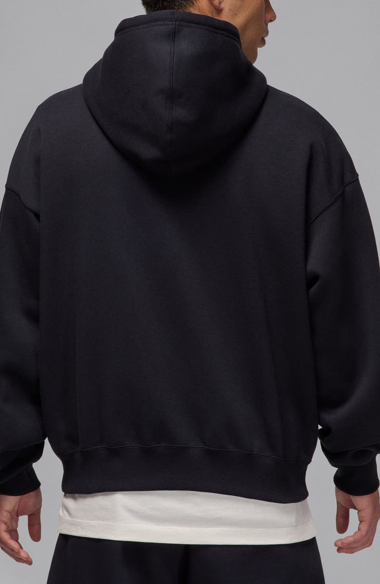 Jordan Brooklyn Fleece Oversize Hoodie, Alternate, color, Black/ Sail
